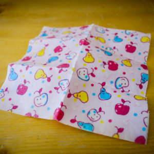 15cm x 15cm (6″ x 6″) wax food wrap